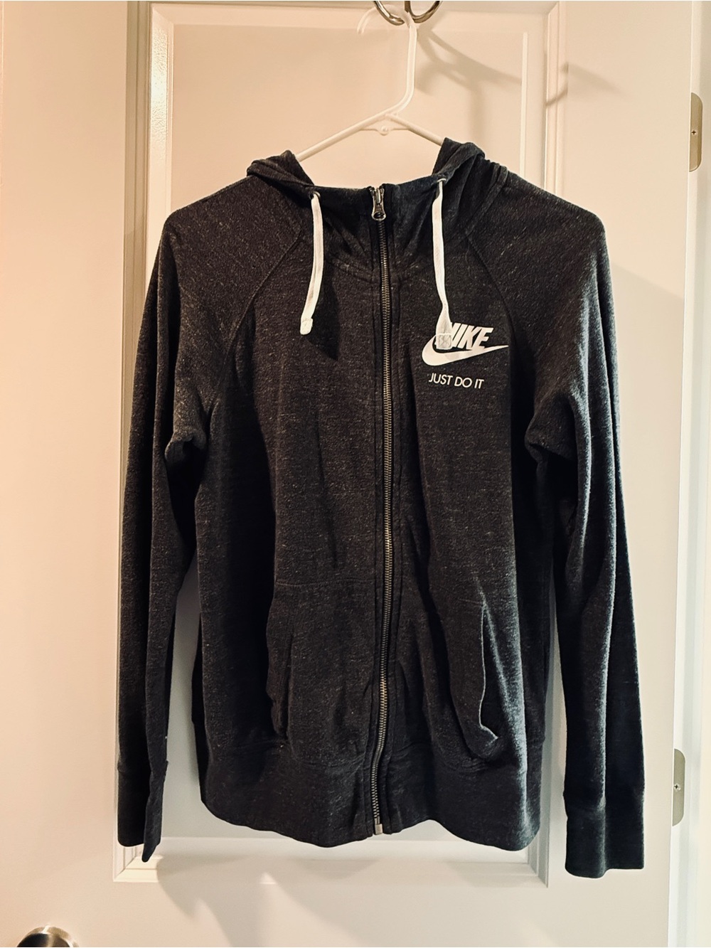 Nike Women’s Dark Gray Full-Zip Hoodie Jacket